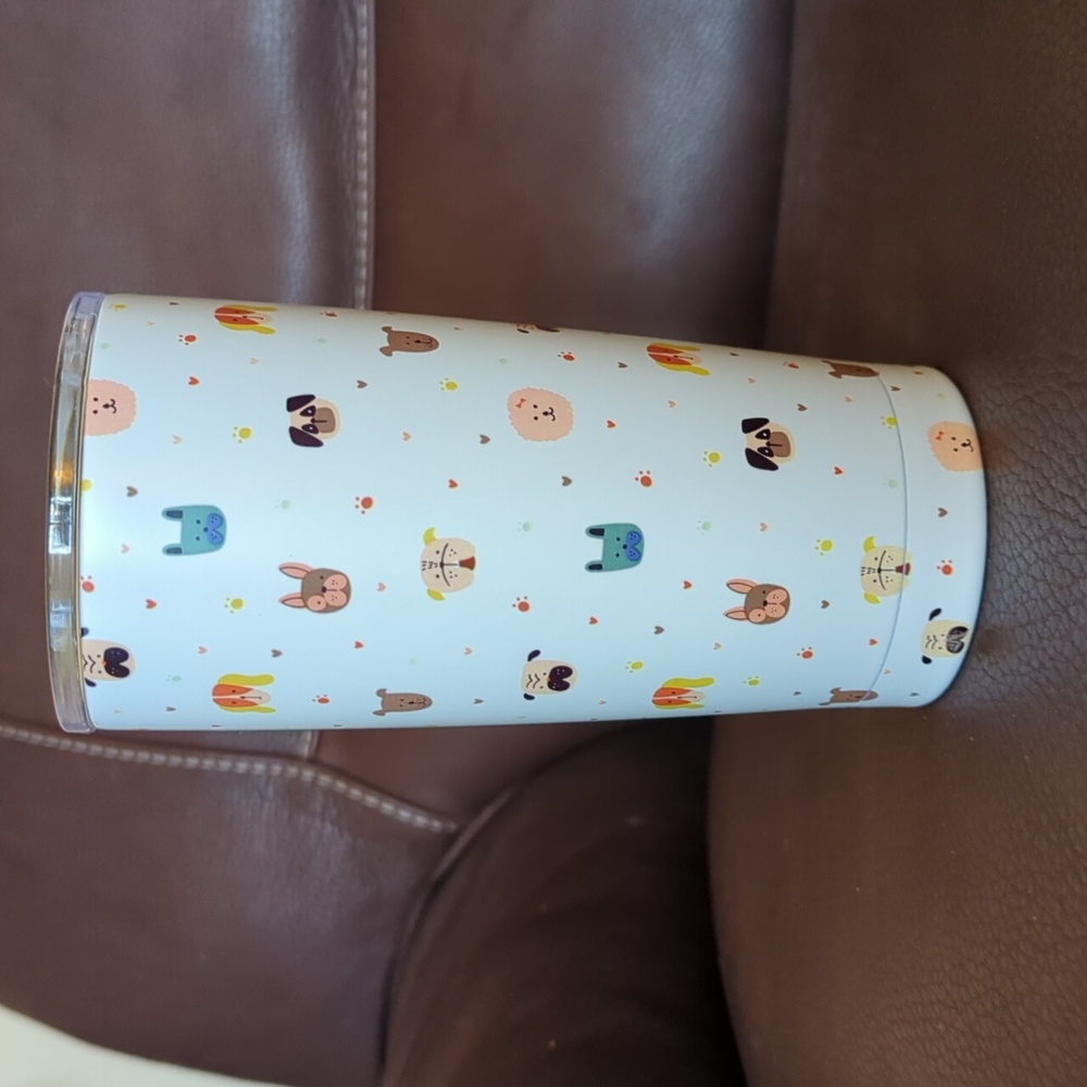 🆕 Dog insulated stainless steel tumbler 17 oz.
